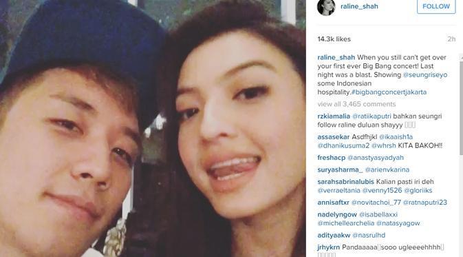 Ini Dia 7 Kemungkinan yang Terjadi Sehingga Raline Shah Bisa Selfie sama BIG BANG