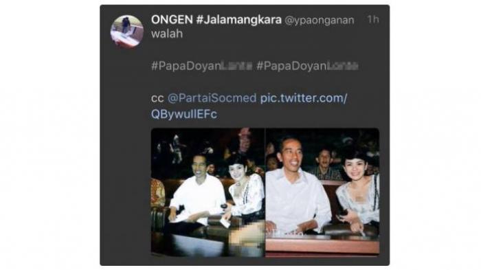 Catut Jokowi, Akun @ypaonganan Ditangkap Gara-Gara Bikin Foto "Papa Minta Paha"
