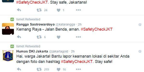 Warga Jakarta Bersatu Gunakan #SafetyCheckJKT untuk Pastikan Wilayahnya Aman