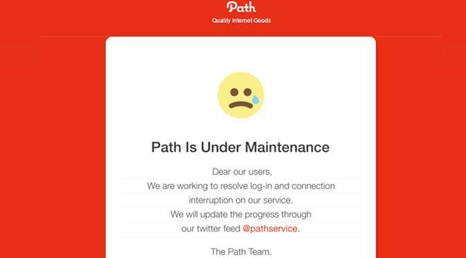 Terungkap, Ini Alasan Kenapa Path Sempat Error Berjam-jam!
