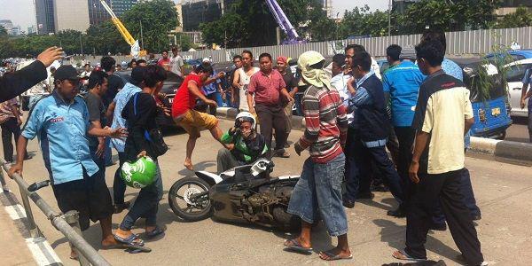 Driver Go-Jek Turut Kena Imbas dari Demo Taksi Hari Ini