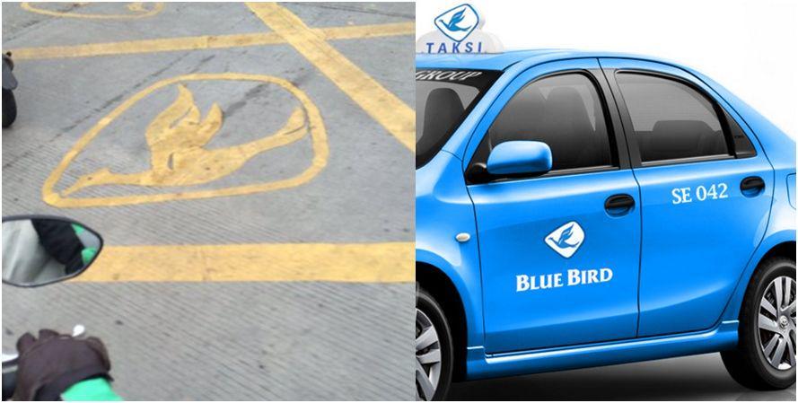 Marka Jalan Ini Jadi Media "Iklan" Blue Bird, Apa Kata Dishub?