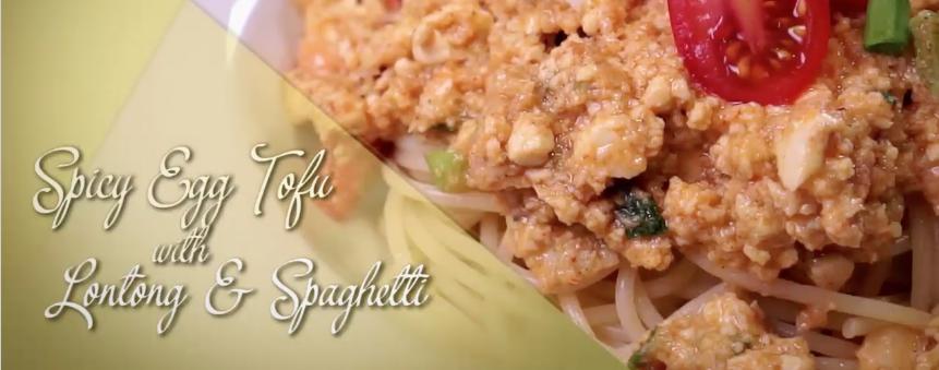 Resep Klasik dan Modern Spicy Egg Tofu dengan Lontong atau Spaghetti