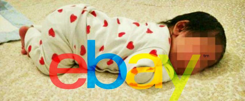 Seorang Bayi Berumur Satu Bulan Dijual di eBay Seharga Rp 72 Juta!