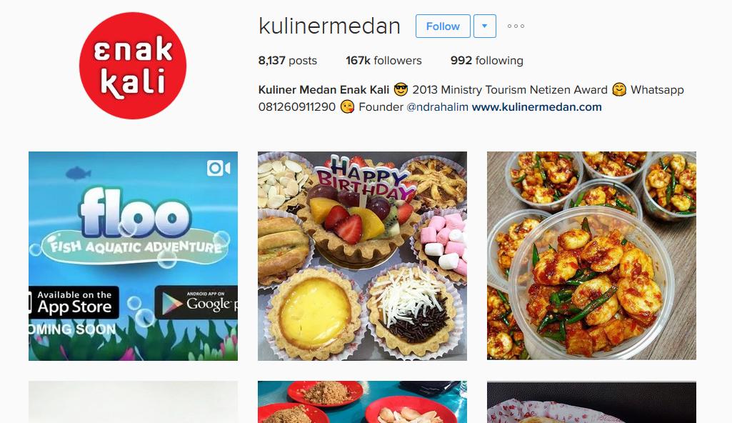 10 Akun Instagram Kuliner di Medan Paling Populer yang Bikin Kamu Mupeng