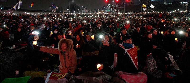 Lebih dari 1 Juta Rakyat Korea Selatan Turun ke Jalan Menuntut Presiden Mundur