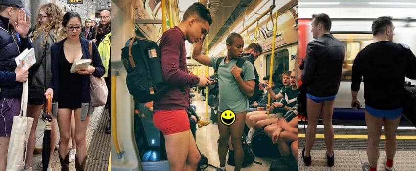 London Merayakan Hari Gak Pake Bawahan dan Penduduknya Pede Bercelana Dalam