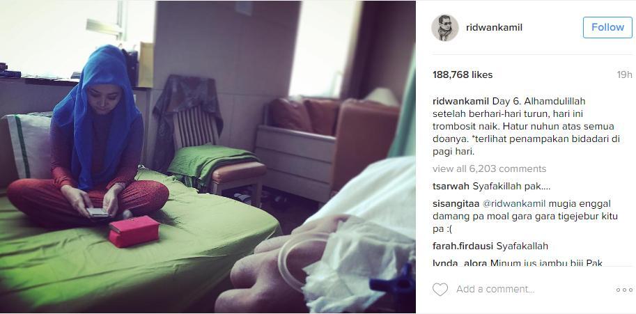 Lewat Instagram, Ridwan Kamil Kisahkan 'Sakit Dadakan' yang Dialami
