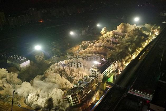 Demi Genjot Perekonomian, Pemerintah Tiongkok Ledakkan 19 Gedung