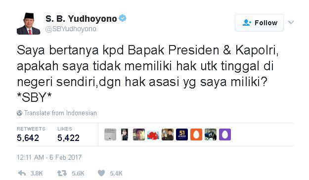 Ini Jawaban Jokowi Tentang Pertanyaan SBY di Twitter