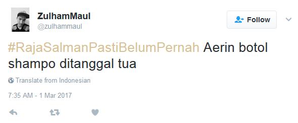 Tak Hanya di Dunia Nyata, Media Sosial Pun Turut Menyambut Raja Salman dengan Hashtag Ini