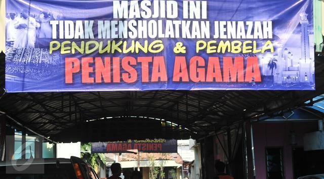 Spanduk Larangan Menyolatkan Jenazah Diduga Dipasang Secara Terorganisir