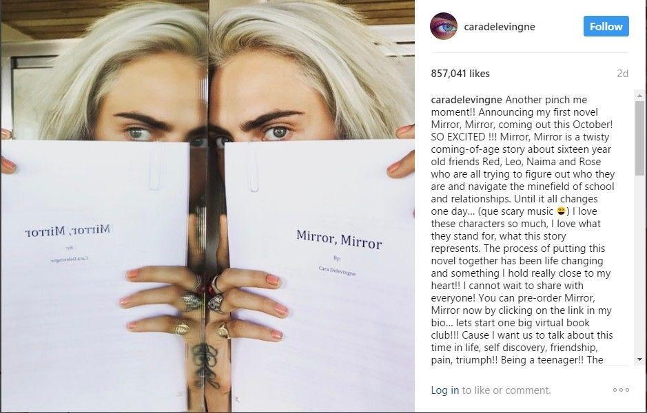 Surprise, Cara Delevingne Siap Rilis Novel Pertama!