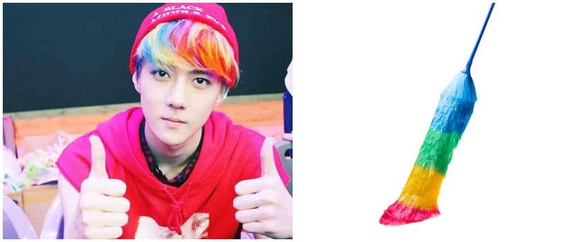 10 Idola K-Pop Ini Punya Gaya Rambut "Kemoceng", Warnanya Hits Abis Deh