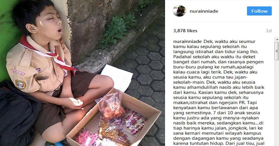 Ini Sosok Bocah SD yang Viral karena Berjualan Menggunakan Seragam