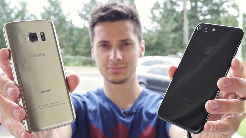 Samsung Galaxy S8 vs. iPhone 7 Plus, Mana yang Lebih Tahan Ketika "Disiksa"?