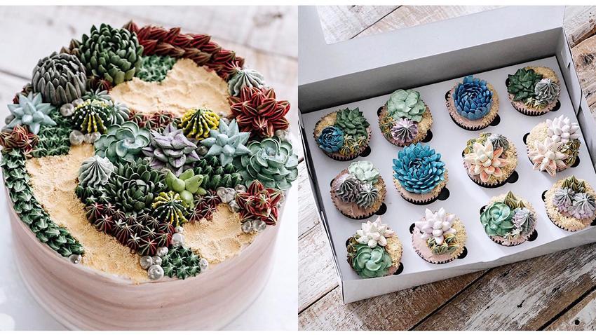 12 Desain Kue Mirip Terrarium & Bunga, Indahnya Bikin Gak Tega Makan!