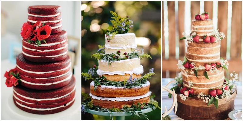 11 Naked Cake Unik untuk Kue Pernikahan yang Tak Terlupakan