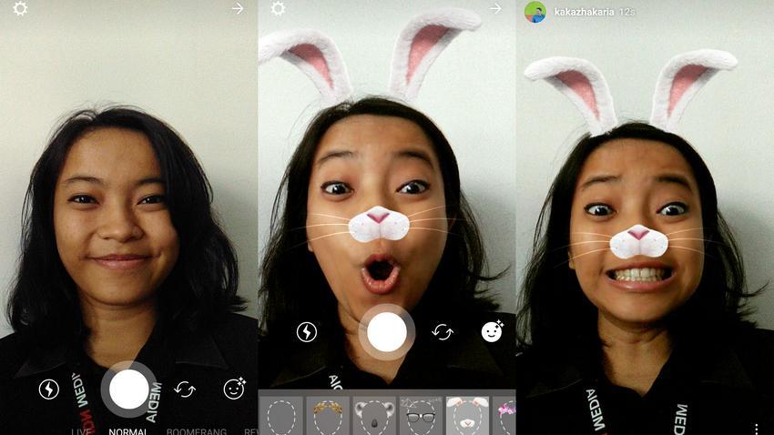 Bikin Stories Pakai Face Stiker ala Snapchat, Ini Caranya!