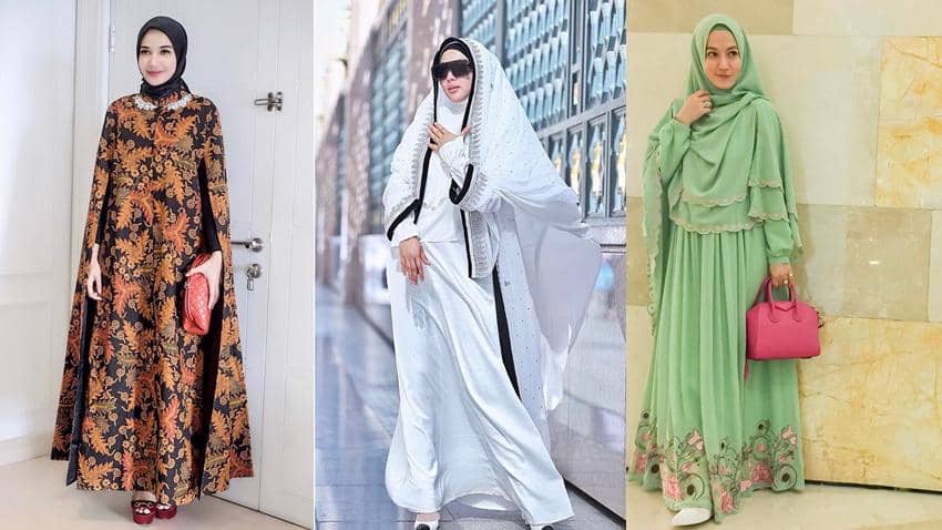 10 Gaya Gamis & Kaftan Selebriti Indonesia, Suka yang Mana?