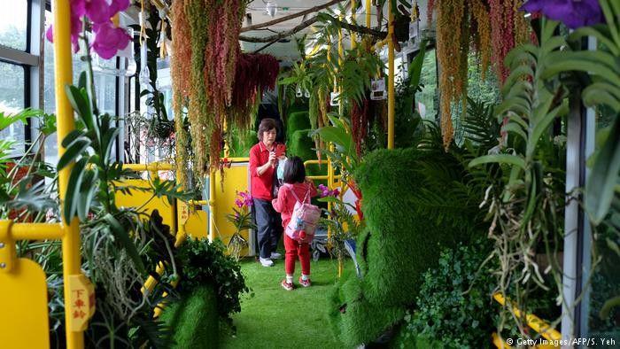 Taiwan Hias Bus dengan Tanaman Agar Warga Dekat dengan Alam
