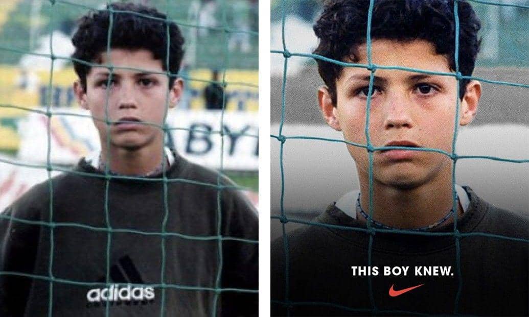Oops, Ronaldo Sebenarnya Pakai Sweater Adidas di Iklan Nike Ini