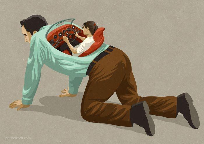 20 Ilustrasi yang Menggambarkan Manusia Masa Kini!