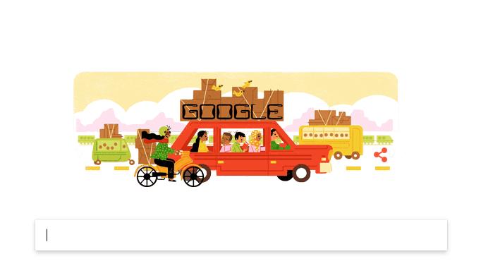 Google Doodle Semarakkan Suasana Mudik Lebaran 2017
