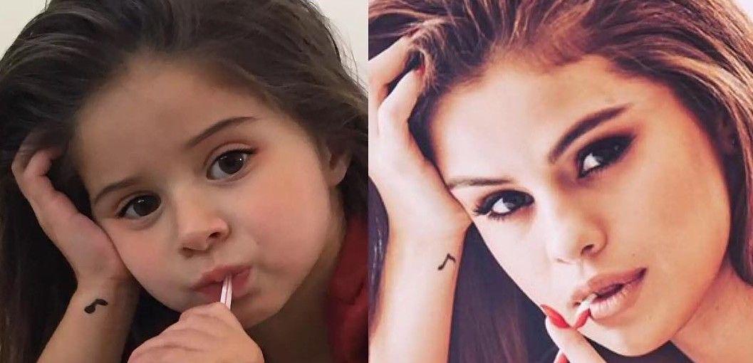 FOTO: Imutnya, Gadis 4 Tahun Ini Tirukan Gaya Selena Gomez