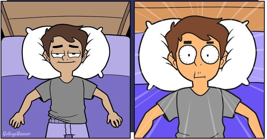 11 Ilustrasi Rasanya Jadi Penderita Insomnia Tiap Malam