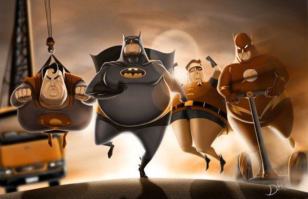 Begini Jadinya Kalau Superhero Kesayanganmu Jadi Chubby, Lucu!