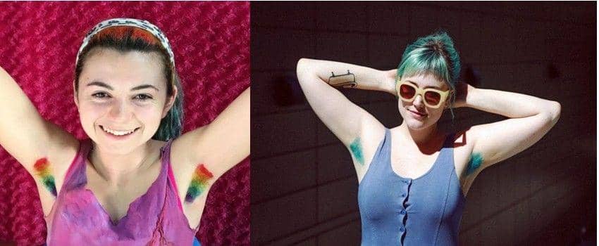 Kini Ada Tren Bulu Ketiak Berwarna Unicorn, Mau Ikutan?