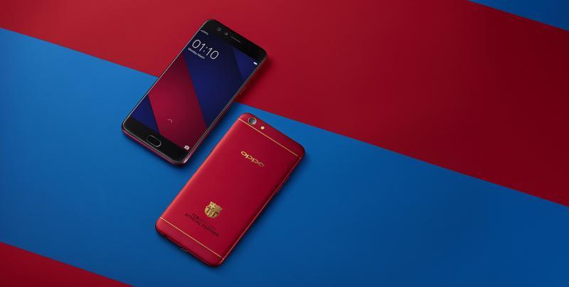 Oppo Luncurkan Ponsel Bertanda Tangan 5 Pemain Barca