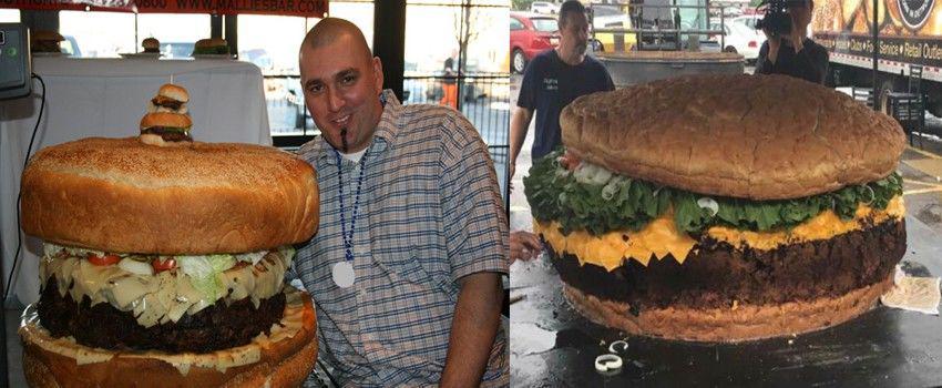 Wow, Burger Raksasa Ini Sebesar Ban Truk