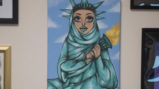Kontroversial, Begini Jadinya Jika Patung Liberty Dilukis Berjilbab