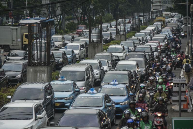 Akan Dilarang, Begini Padatnya Sepeda Motor di Jakarta