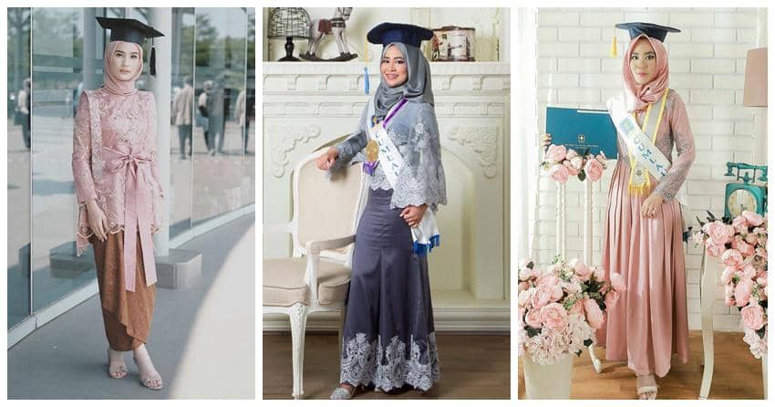 12 Inspirasi Kebaya Hijab Kekinian untuk Acara Wisuda, Pilih Mana?