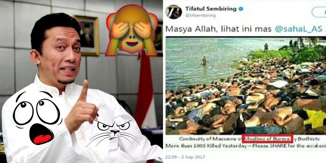 Tifatul Sembiring Sebar Foto Hoax Konflik Rohingya, Netizen Berang!