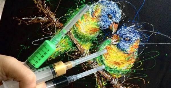 Menakjubkan, 7 Lukisan Ini Karya Seorang Perawat Pakai Jarum Suntik