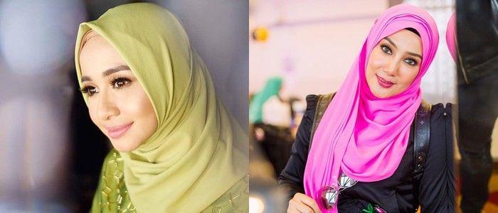 Inspirasi Tampilan Hijab Anggun nan Keibuan Laudya Cynthia Bella & Erra Fazira