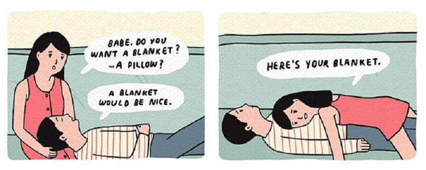 Manja & Bikin Kangen: 16 Ilustrasi Mesranya Pasangan Baru Menikah