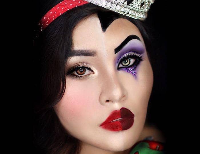 Seniman Padukan Princess Disney dan Tokoh Jahatnya Dalam Satu Wajah