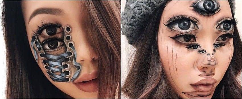 Perhatikan Fotonya! 6 Ilusi Makeup yang Membingungkan Penglihatan