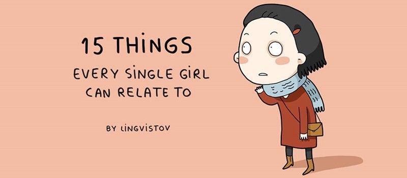 15 Ilustrasi ini Pasti Dipahami Semua Cewek Single