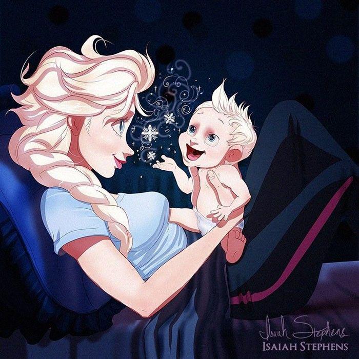 Begini Jadinya Kalau 9 Princess Disney Jadi Seorang Ibu