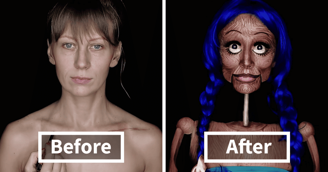 VIDEO: Sempurna, Wanita Buat Ilusi Makeup Seram Sekaligus Keren