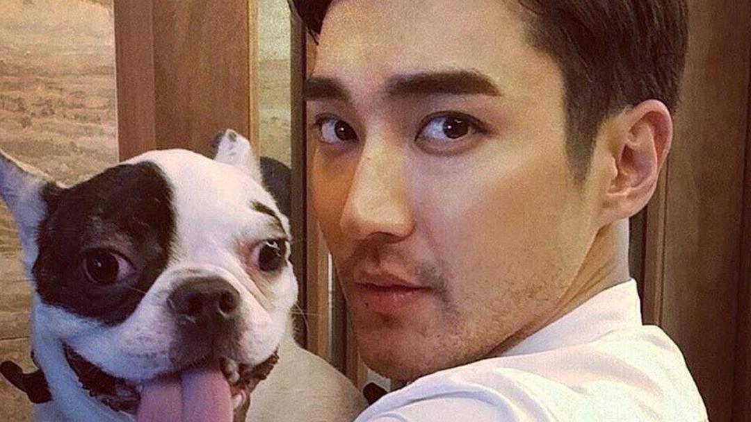 Sayang Sejak Kecil, Begini Potret Kedekatan Siwon dengan Anjing Bugsy