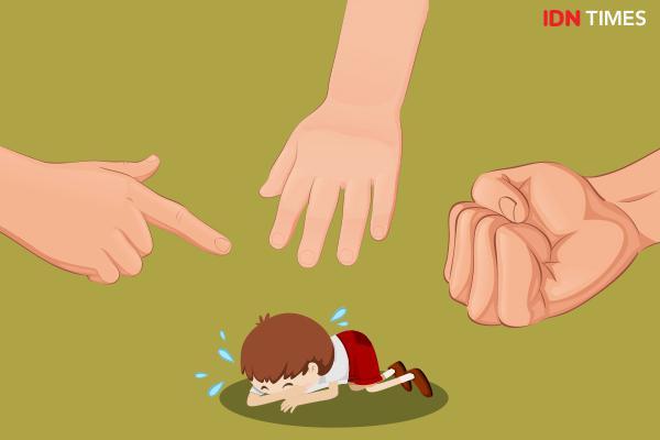 Ilustrasi kekerasan anak (IDN Times/Sukma Shakti)