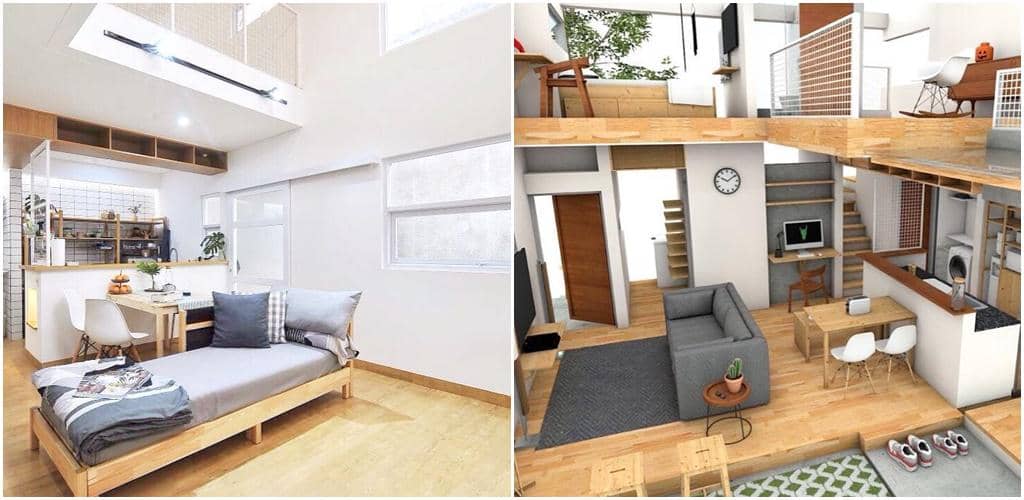 Desain Hunian Terbaik dengan LB 45m Untuk Pasutri, Mirip Rumah Jepang!