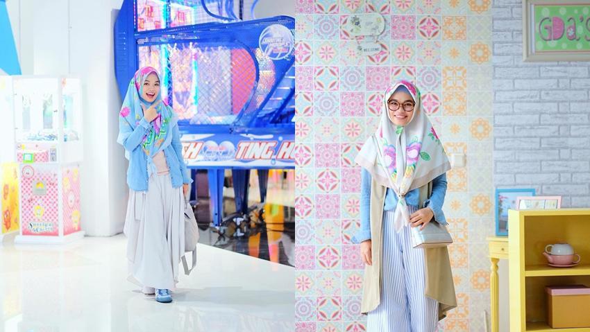 8 Gaya Hijab Syari & Stylish ala Ghaida Tsurayya, Putri Suling Aa Gym